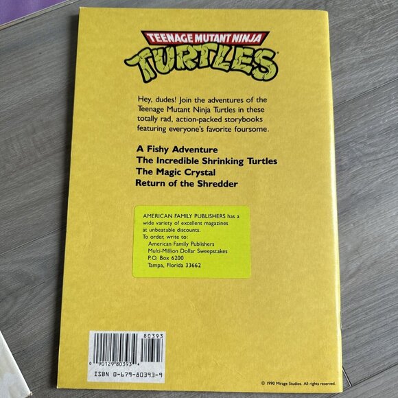 VTG Book Lot Of 4 Teenage Mutant Ninja Turtles Books Plus Return Of The Shredder - Picture 5 of 10
